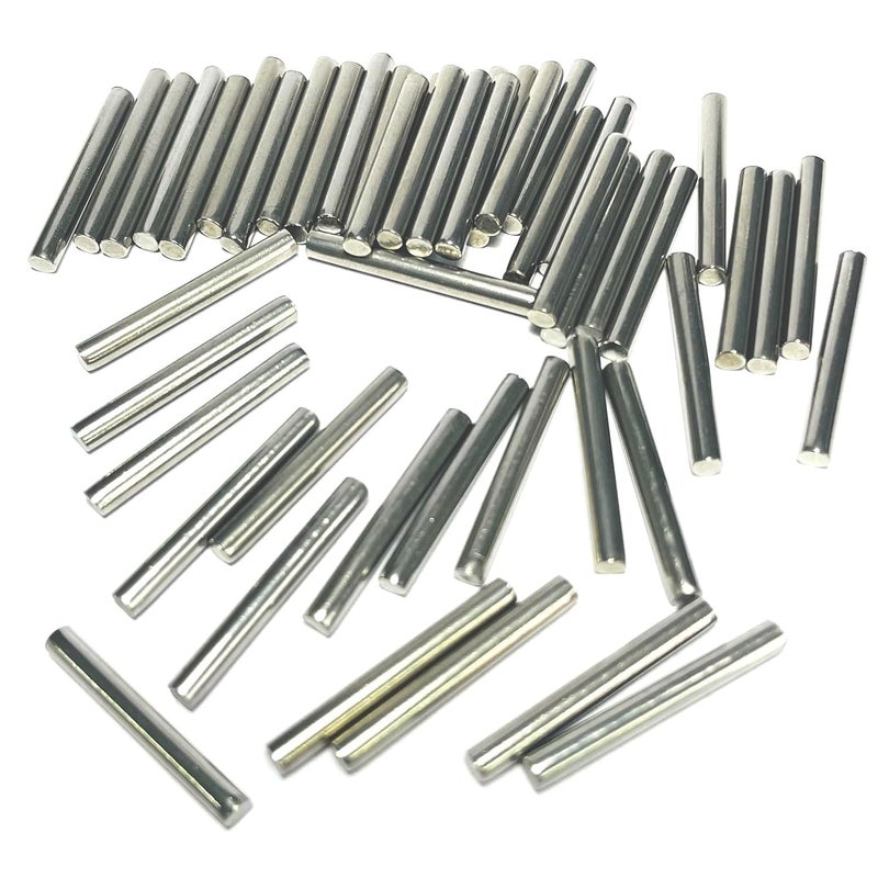 ZDingTech 50pcs 3mm x 25mm Dowel Pins,3mm Metal Dowel pins M3 3mm Shelf Pegs,Support Shelves,3mm x 25mm Metal Rod.304 Stainless Steel Wood Bunk Bed pegs - Image 3
